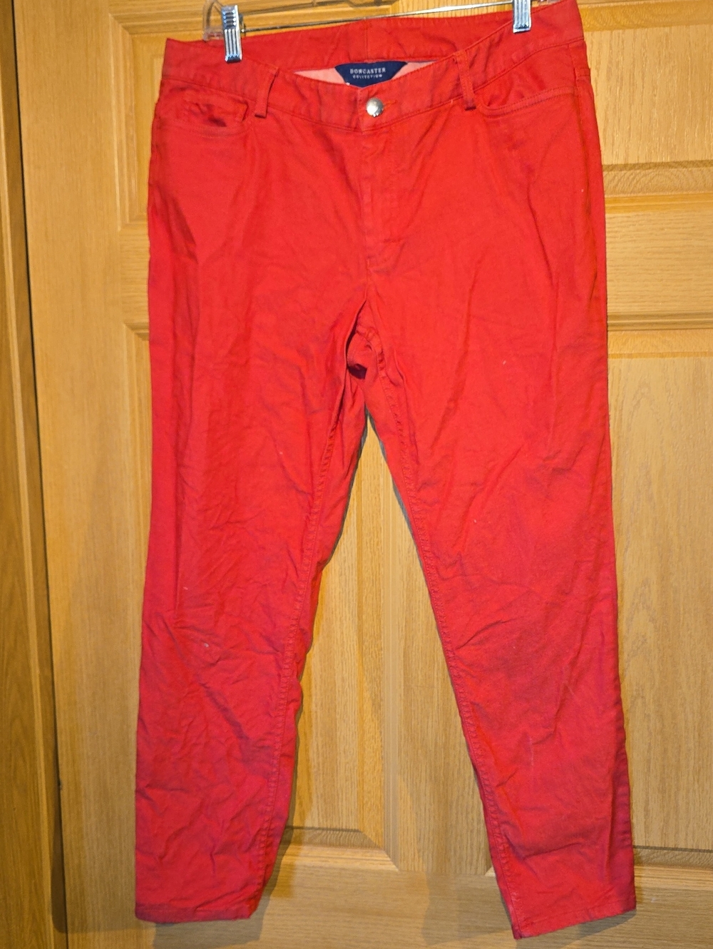 Doncaster Straight Leg Jeans in Red